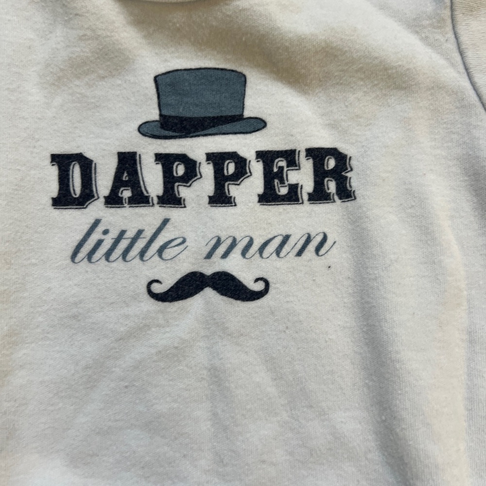 Charming Little Gentleman Baby Boy Bodysuit Trio 9-12m - Picture 6 of 8
